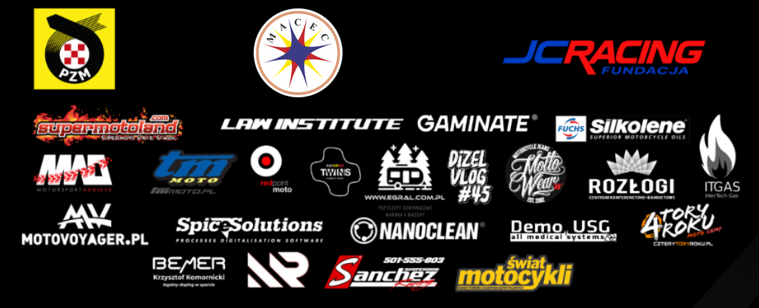 Logotypy sponsor&oacute;w SM RACING